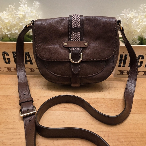 Cole Haan Womens Crossbody Bag Brown Leather - Picture 1 of 14